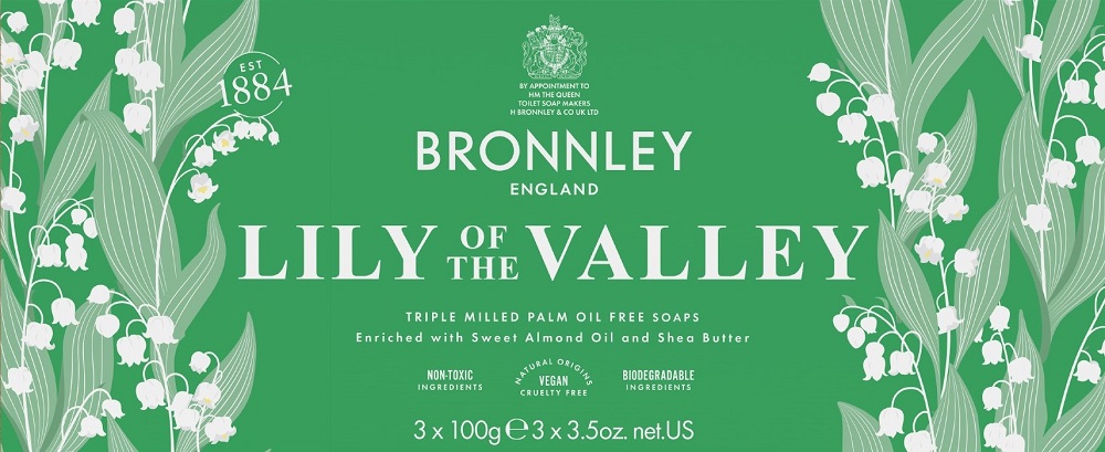 60520280 Bronnley Seife Lily of the Valley 3 x 100g