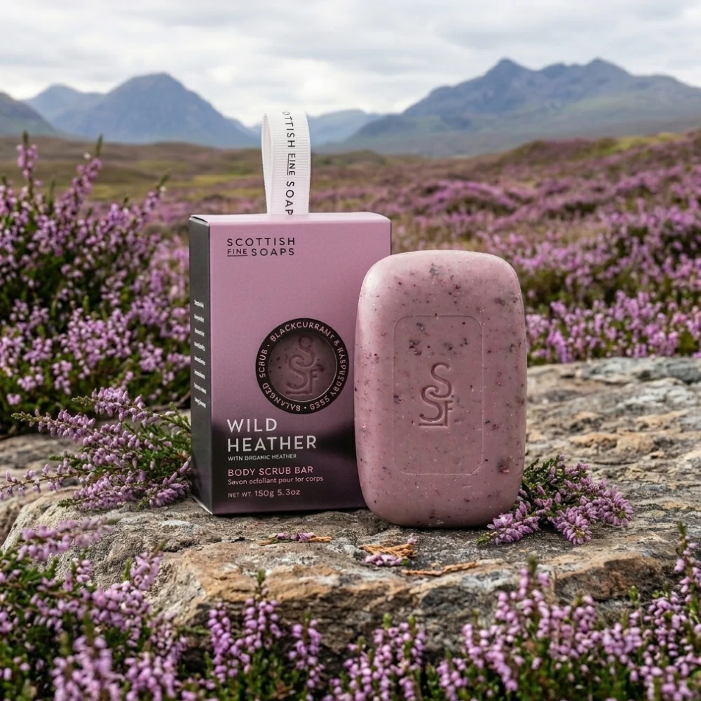 Scottish Fine Soaps Peelingseife Wild Heather 150g