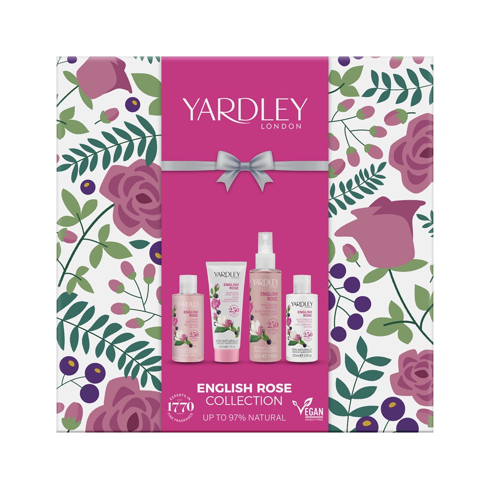 63X2210 Yardley London Bad- & Körper-Set English Rose 4-teilig