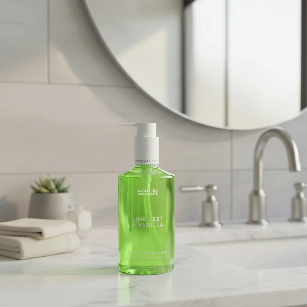 Scottish Fine Soaps Duschgel & Flüssigseife Lime Zest & Vanilla 300ml