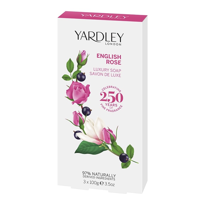 6320042 Yardley London Luxusseife English Rose 3 x 100g
