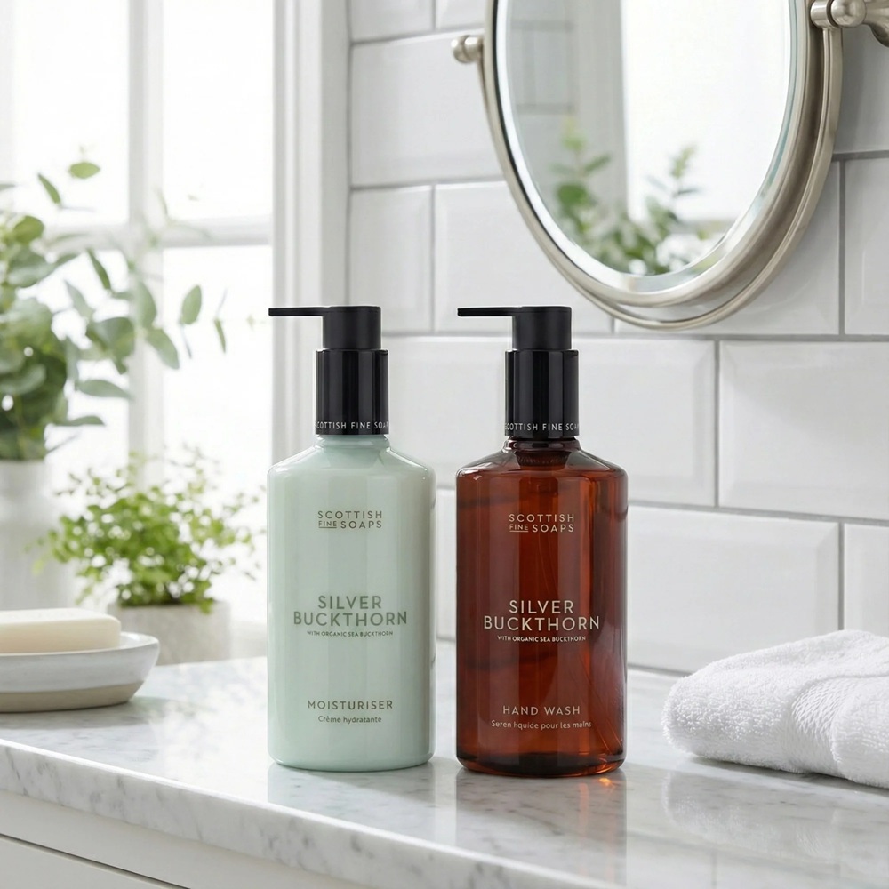 Scottish Fine Soaps Handpflegeset Silver Buckthorn 2 x 300ml