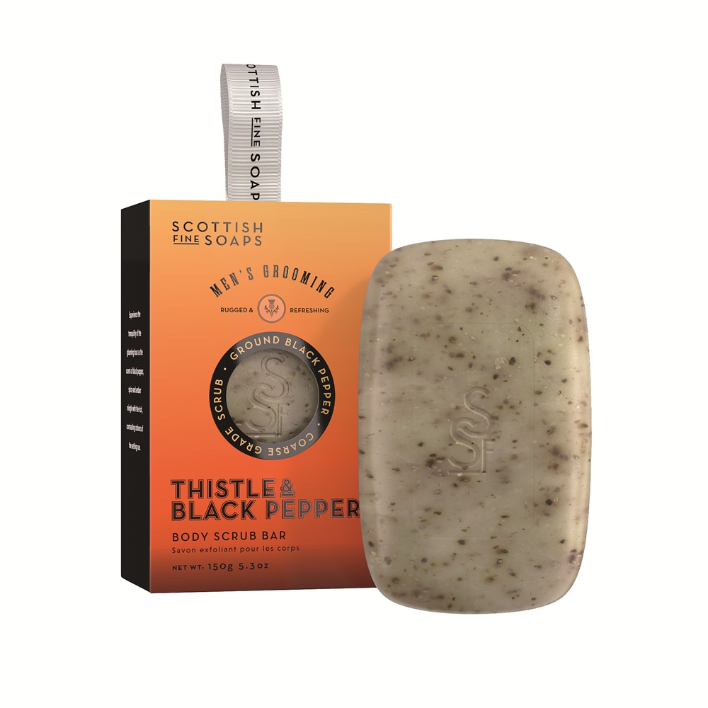 Scottish Fine Soaps Peelingseife Thistle & Black Pepper 150g