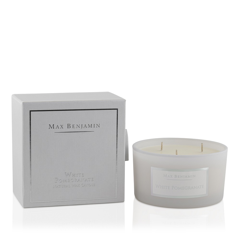 MB-3WICK17 Max Benjamin 3-Docht-Duftkerze White Pomegranate 426g