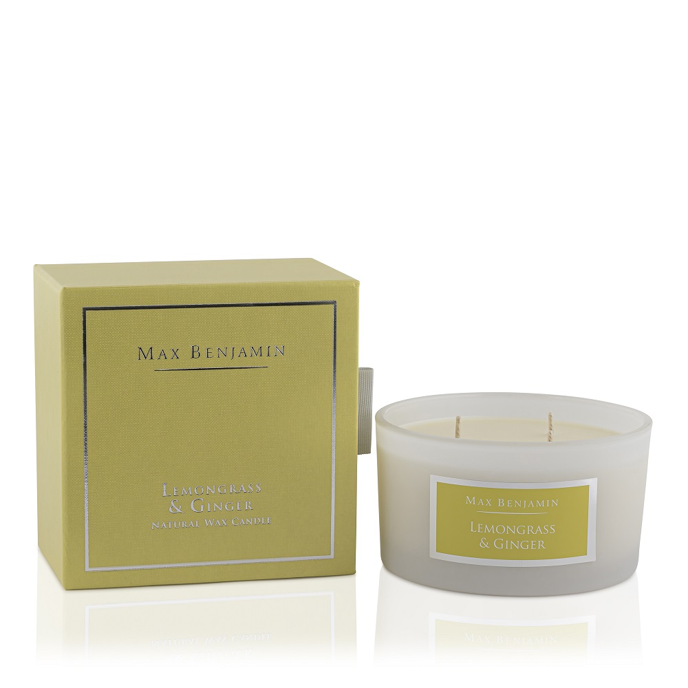 MB-3WICK3 Max Benjamin 3-Docht-Duftkerze Lemongrass & Ginger 426g