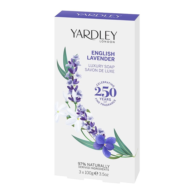 7210064 Yardley London Luxusseife English Lavender 3 x 100g