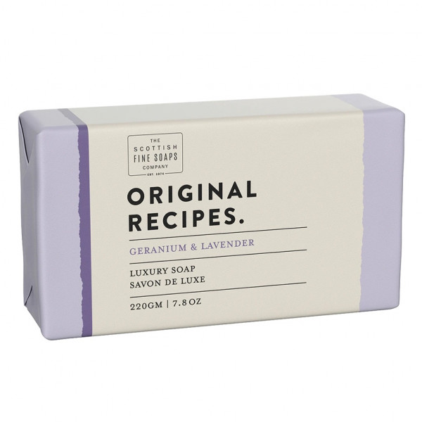 Scottish Fine Soaps Luxusseife Geranium & Lavender 220g